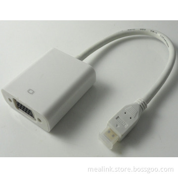 20cm Micro HDMI to VGA Converter Cable